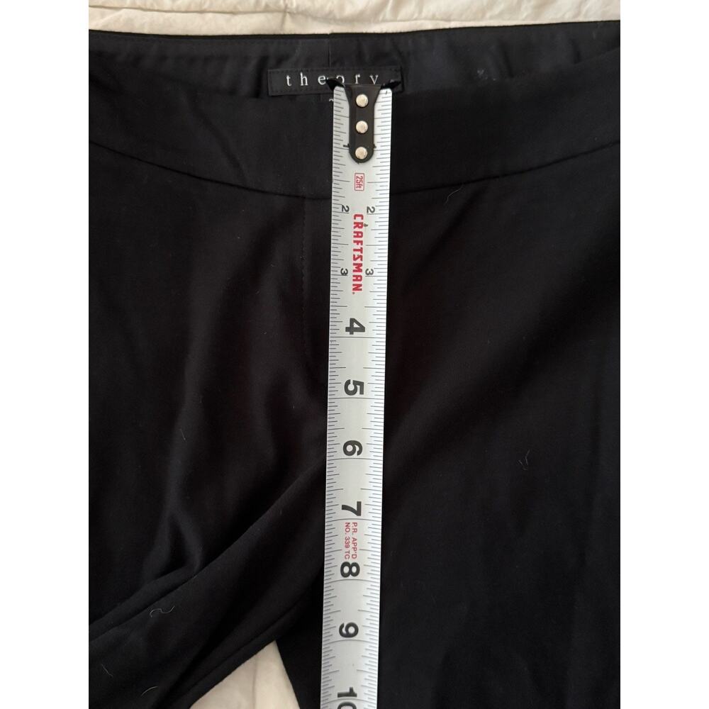 THEORY Rosamon Skinny Stretch Riding Pant Legging Black Stone Taupe Sz 2 NWT - Picture 4 of 6